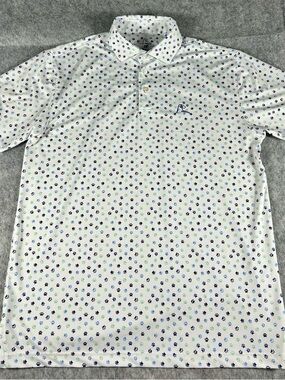Rhoback Men’s Dog Paw Polo - “The Pup” Mens Size Medium